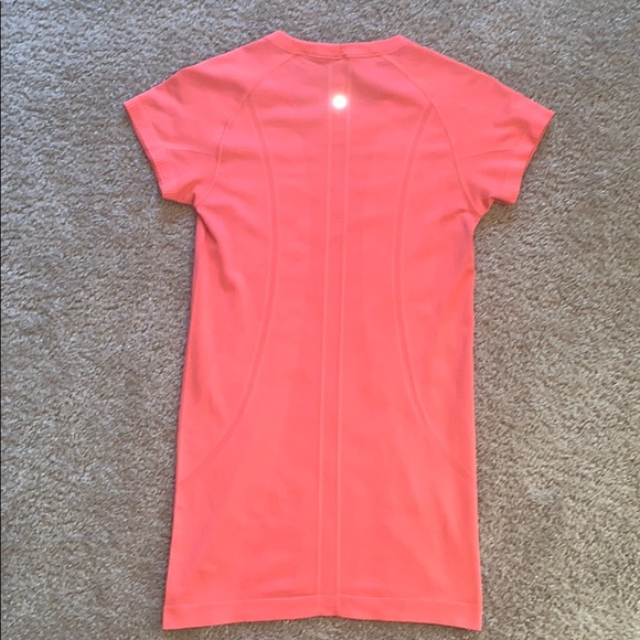 lululemon athletica Tops - Lululemon Swiftly Tech Coral Short Sleeve Shirt